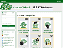 Tablet Screenshot of iesazaharantas.com